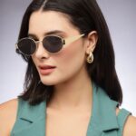 Women Oval Sunglasses with UV Protected Lens
